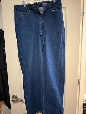 Old Navy Women's Flare Jeans in Dark Blue Denim